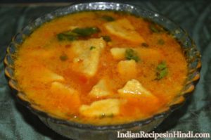 besan ke gatte recipe, बेसन के गट्टे, Besan gatte image, Besan Gatte Recipe in Hindi