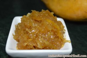 kache aam ki chutney, कच्चे आम की चटनी, Mango chutney in Hindi, ambi ki chatni