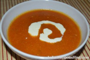 tomato soup, tomato soup recipe image, टमाटर का सूप