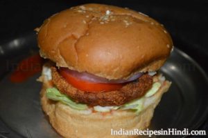 aloo tikki burger recipe, आलू टिक्की बर्गर