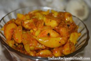 lahsun ka achar, garlic pickle image, लहसुन का अचार बनाने की विधि