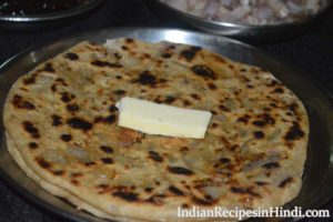 onion paratha, pyaz ka paratha, प्याज का पराठा