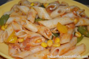 red sauce pasta image, रेड सॉस पास्ता रेसिपी