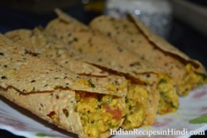 stuffed papad paneer roll, भरवां पापड़ रोल्स