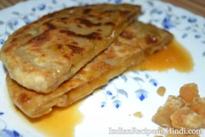 gur ka paratha image,गुड़ का पराठा रेसिपी, jaggery paratha in Hindi