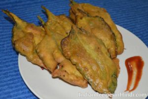 palak ke patto ke pakode, पालक के पत्ते के पकोड़े