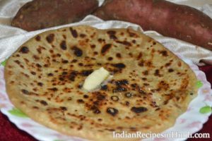 shakarkandi ka paratha, sweet potato paratha in Hindi, शकरकंदी का पराठा रेसिपी