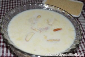 sooji ki kheer, sooji sweet dish in Hindi, सूजी की खीर