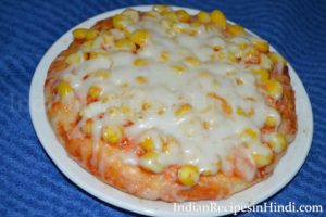 sweet corn pizza, golden corn pizza image