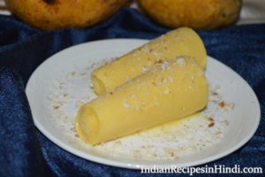 aam ki kulfi recipe in hindi, mango icecream recipe