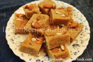 atta barfi image, atta barfi recipe in Hindi, aata barfi